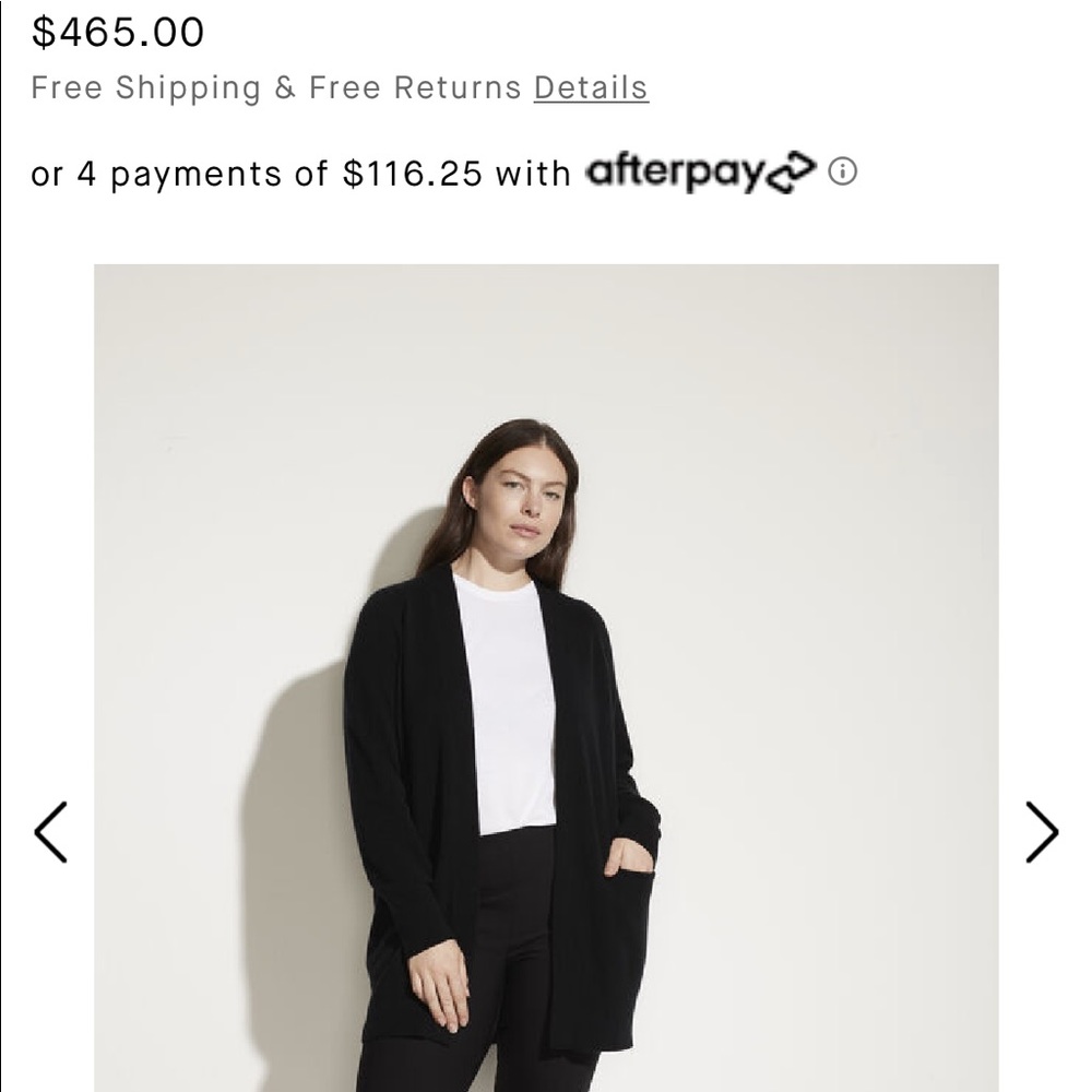 Vince long navy cardigan, medium